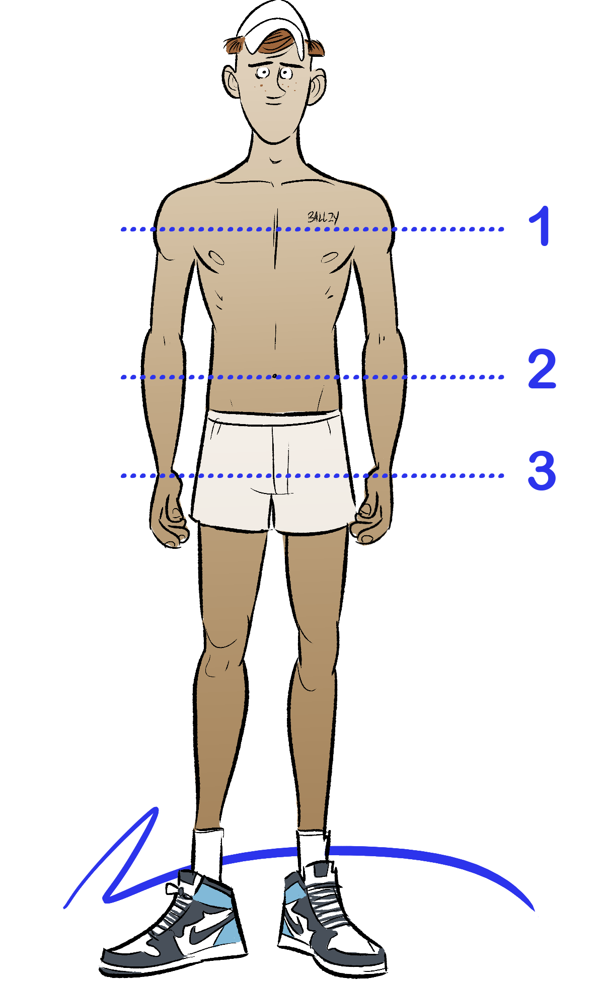 Size chart illustration