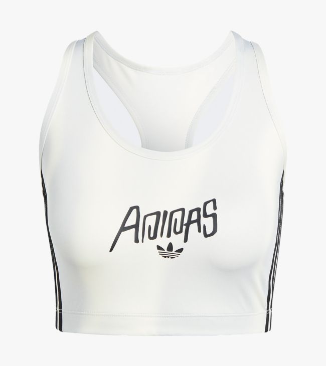 Cropped ribbed bra top adidas online