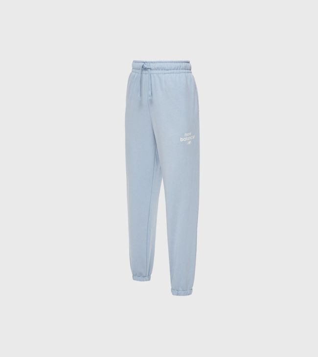 New Balance Womens Essentials Reimagined French Terry Pants - Blue