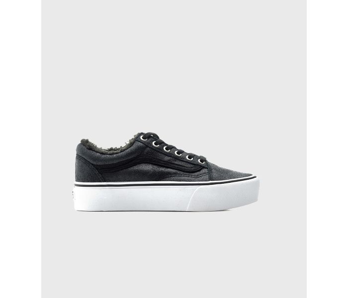 black leather vans old skool size 7