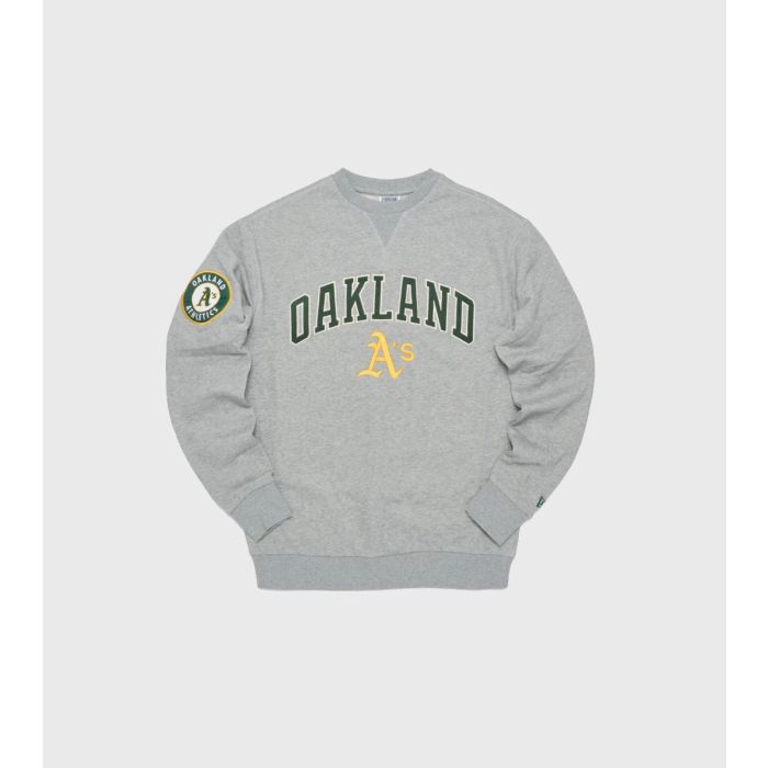 New Era Oakland Athletics Large Logo Sweatshirt - Grey - Size S