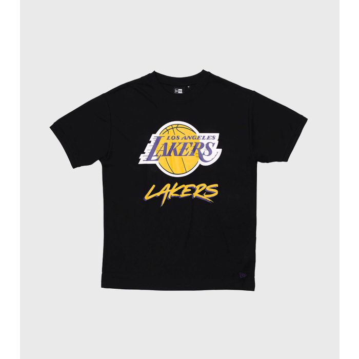 T-shirts New Era NBA Script Tee Los Angeles Lakers Black