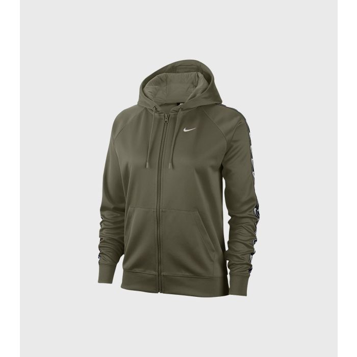 nike w nsw hoodie fz logo tape